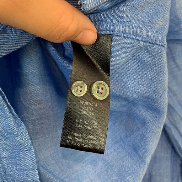 John Varvatos Roll Up Sleeve Shirt Size XL - Picture 5 of 7